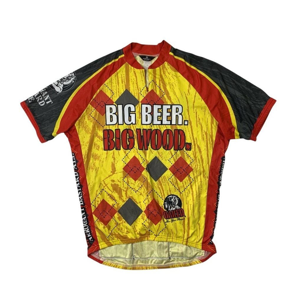 Canari Cycling Jersey Mens 2XL Arrogant Bastard Ale Oaked Beer Short Sleeve